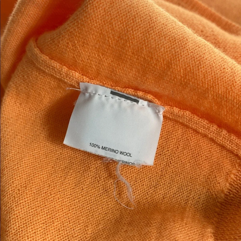 J. Crew Men's‎ Merino Wool Sweater Orange Crewneck Size Medium